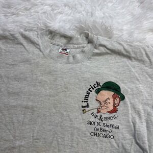 Vintage 1990s Irish Pub TShirt - Limerick Bar - Chicago Single Stitch Large USA